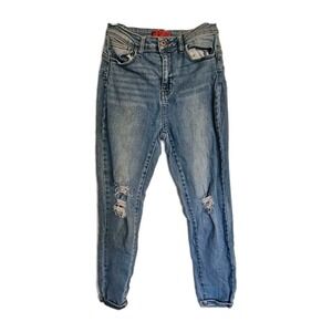 Wax Jeans‎ Size 9  Distressed Blue Medium Wash Skinny
